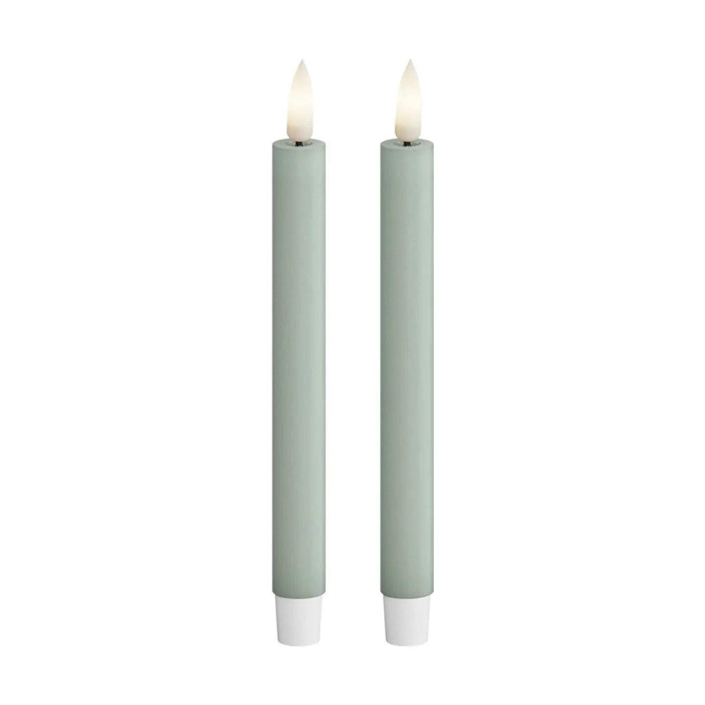 Deluxe Homeart LED-lys Real Flame LED Kertelys - 2 stk. i Salvie , 14 cm, 1