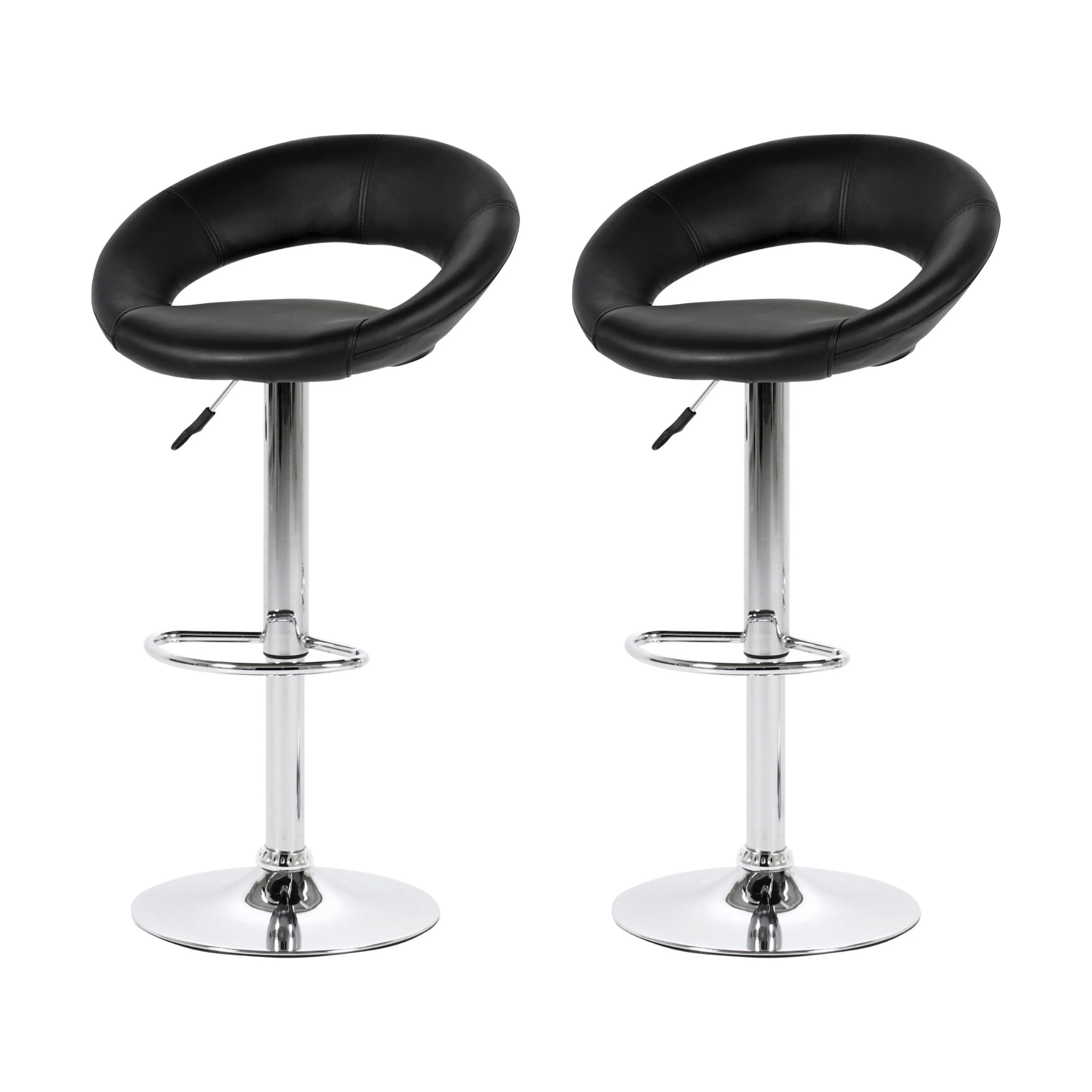 CASA Living Barstole Plump Barstol - 2 stk i Sort, 1