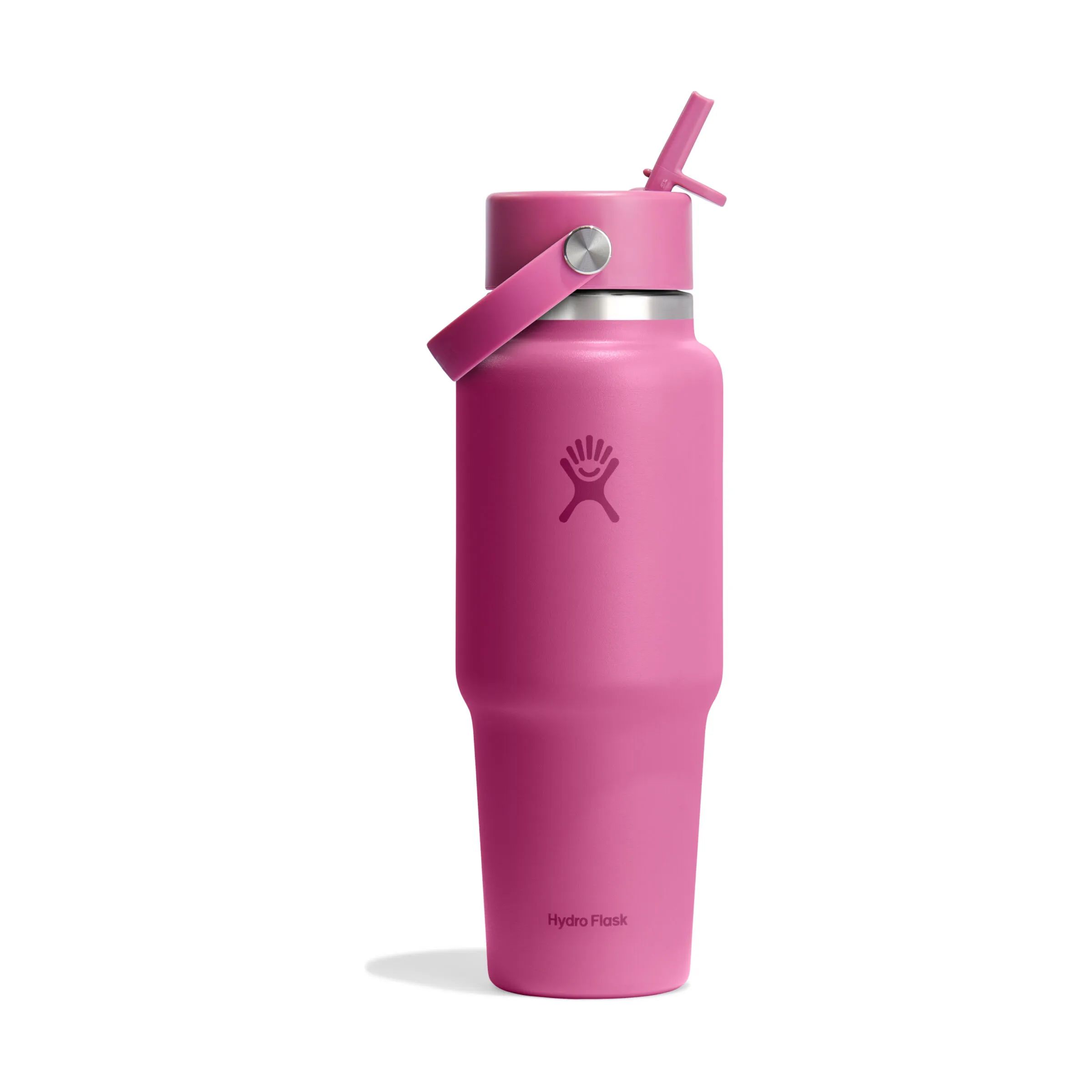 Hydro Flask Termoflasker Wide Flex Straw Termodrikkedunk i Mørk lyserød / Stål, 3