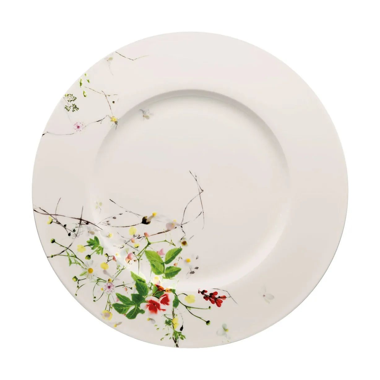 Rosenthal Middagstallerkener Brillance Fleurs Sauvages Undertallerken i Hvid / Multifarvet, 1