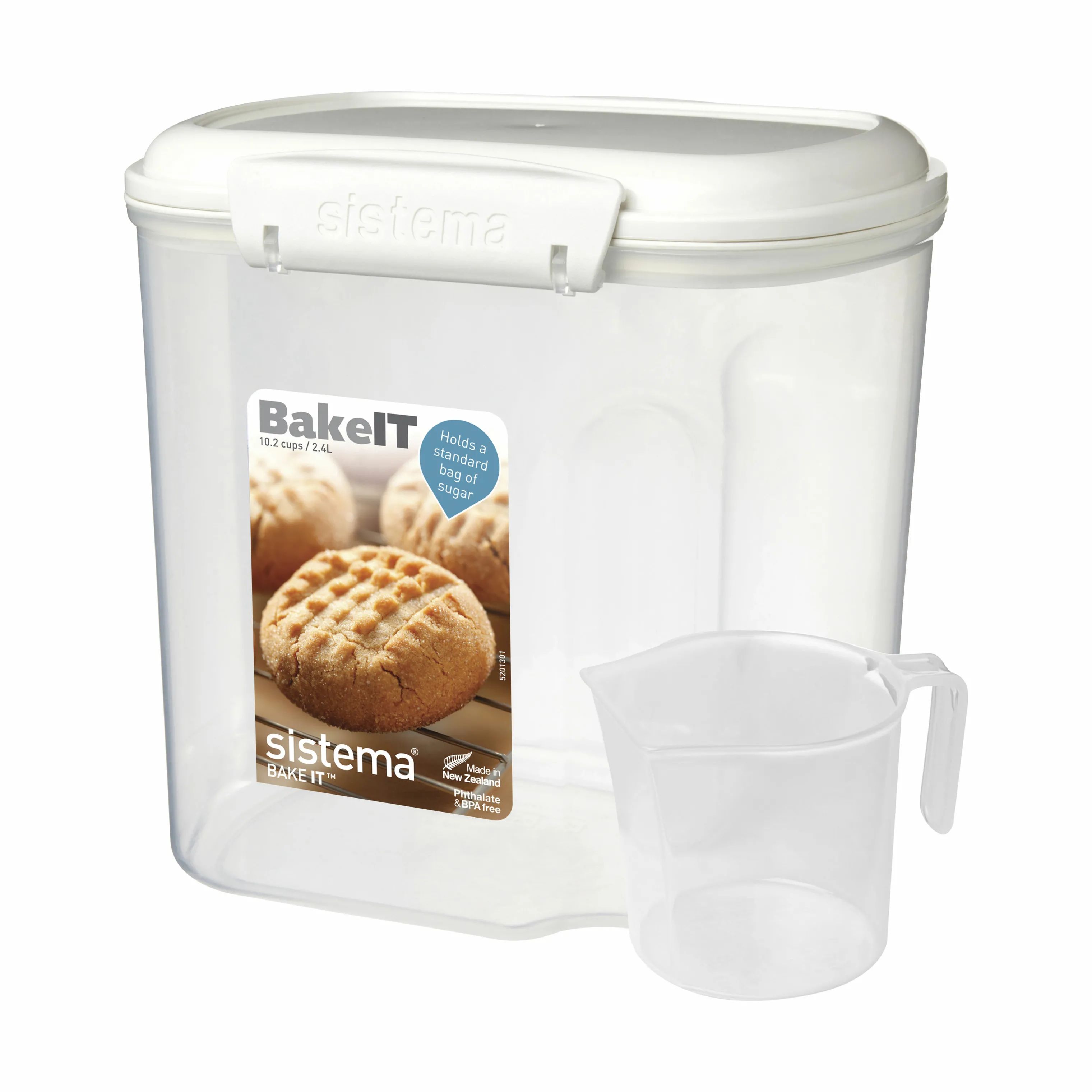Sistema Opbevaringsbokse Bake It Bake It Opbevaringsboks m. måleske i 2.4 L, 1