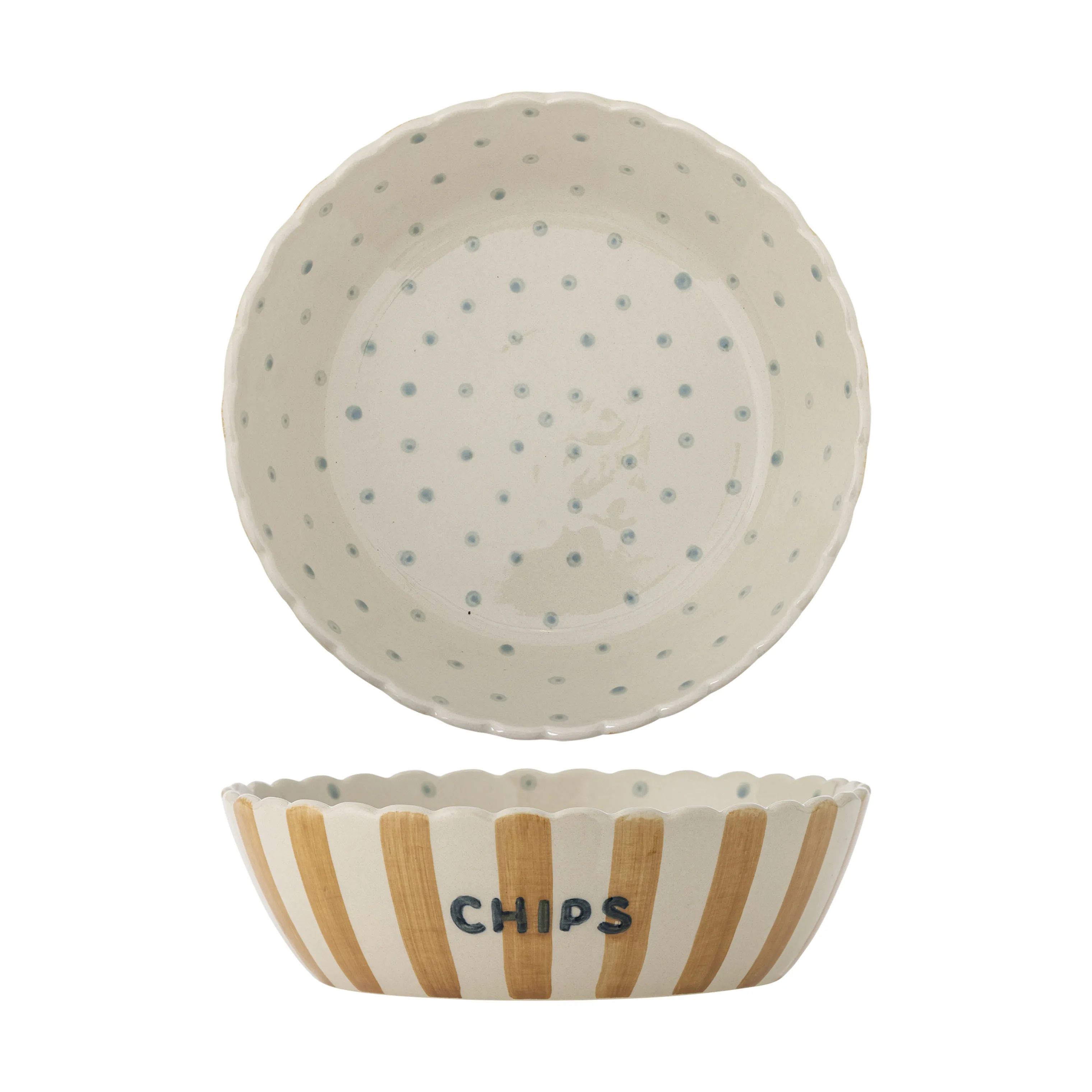 Bloomingville Serveringsskåle Chip Skål i 24 cm, 1