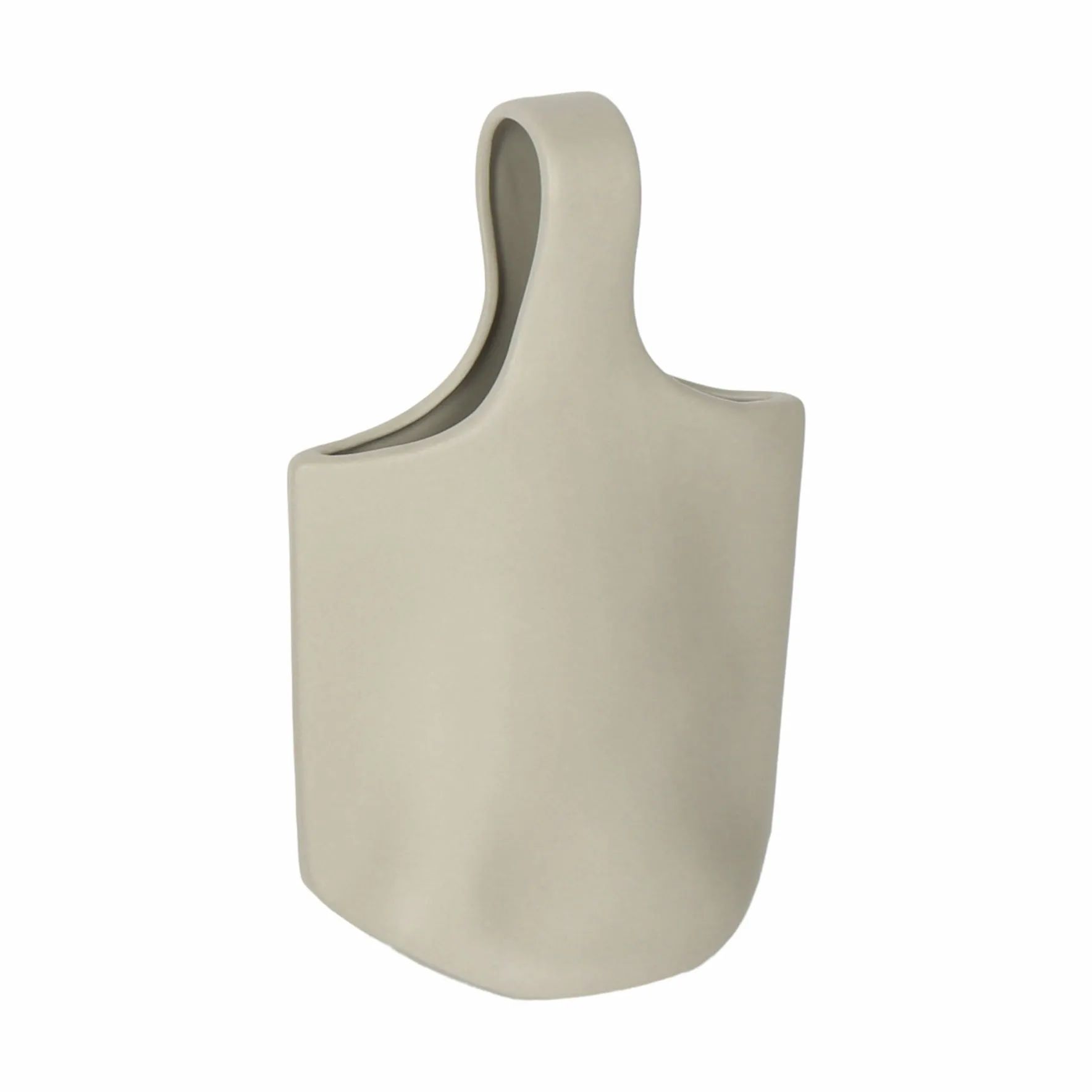 CASA Living Vaser Vase med hank i Grå, 33 cm, 1