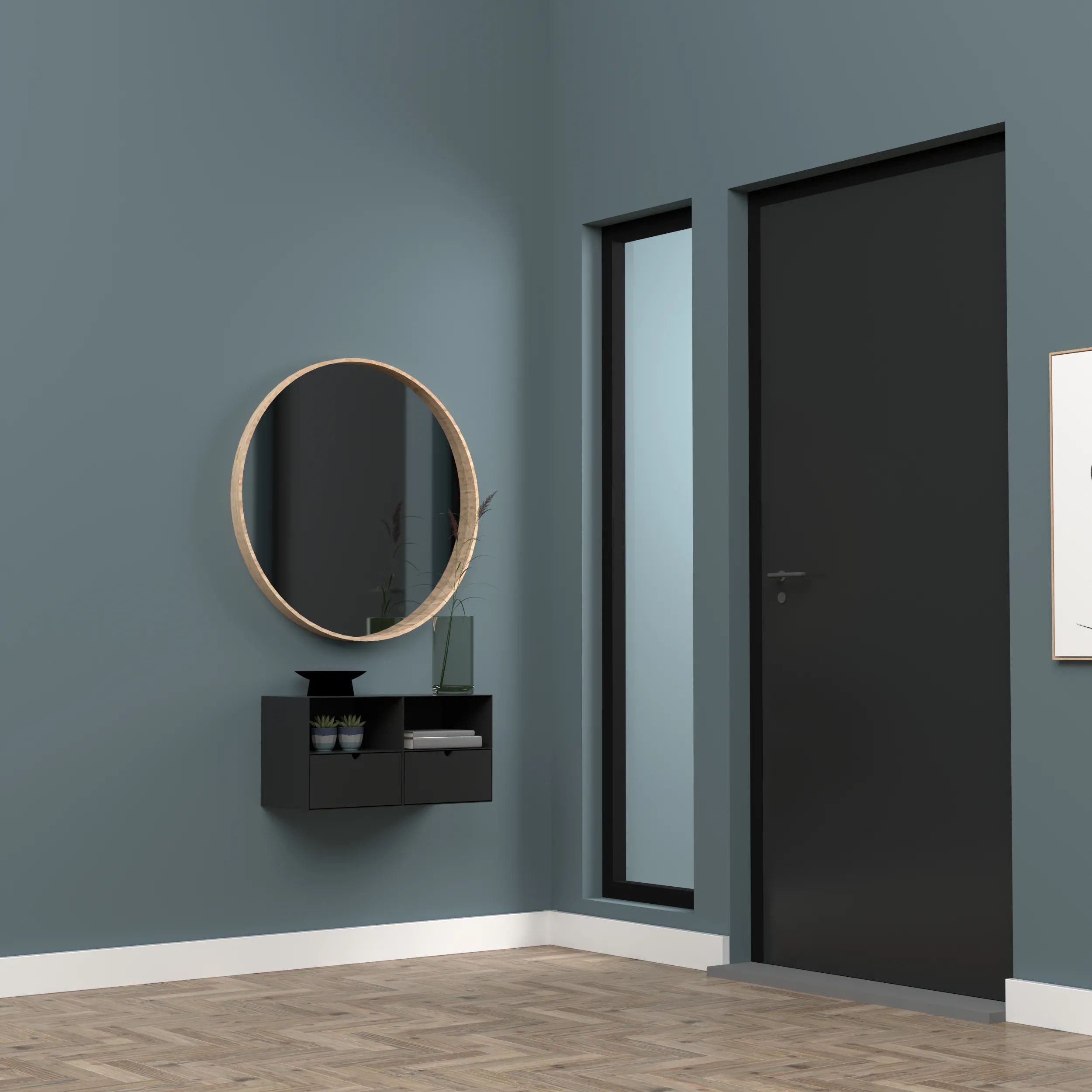 CASA Living Sengeborde Joliet Natbord i Sort, 3