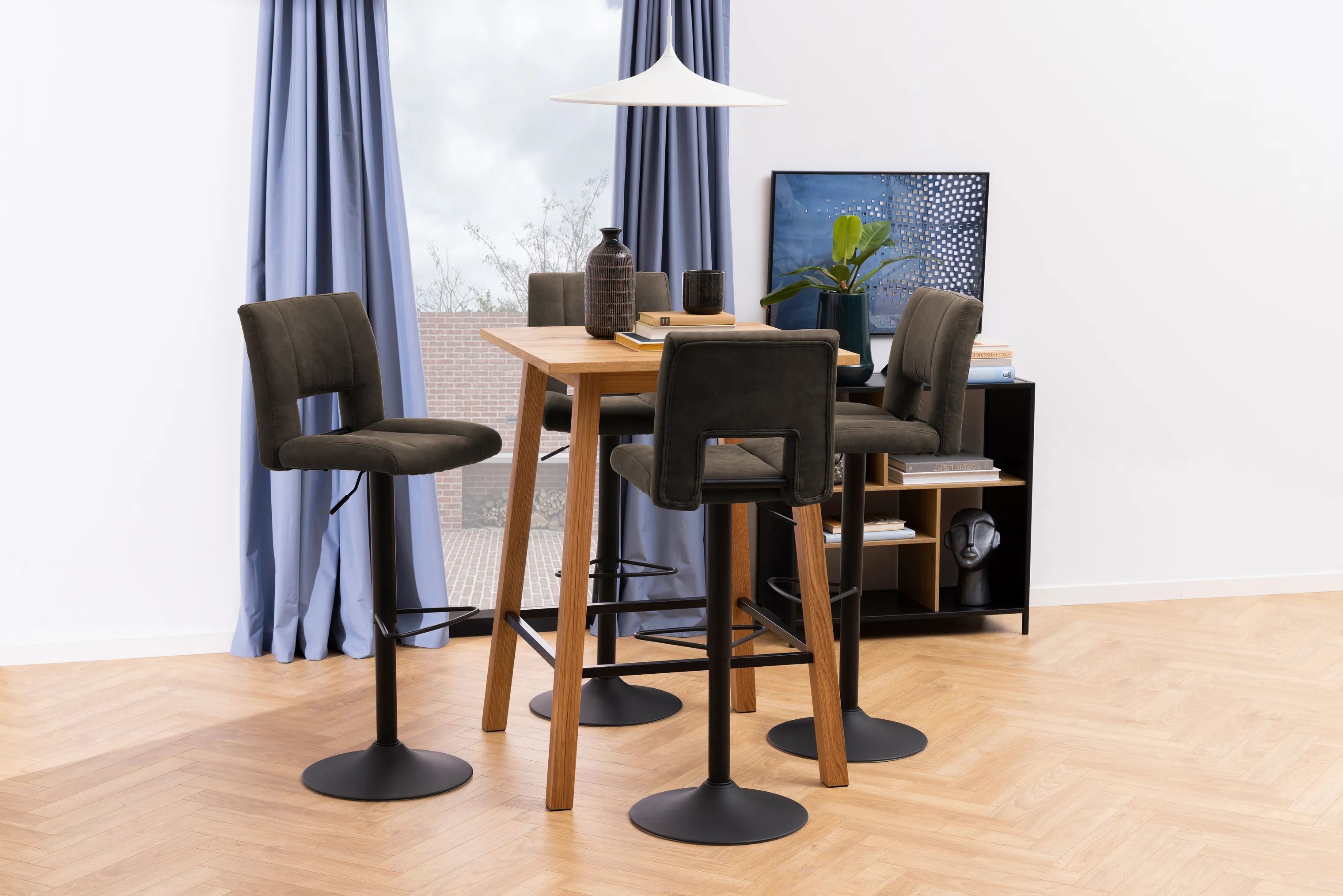 CASA Living Barstole Sylvia Barstol - 2 stk. i Mat sort, 2