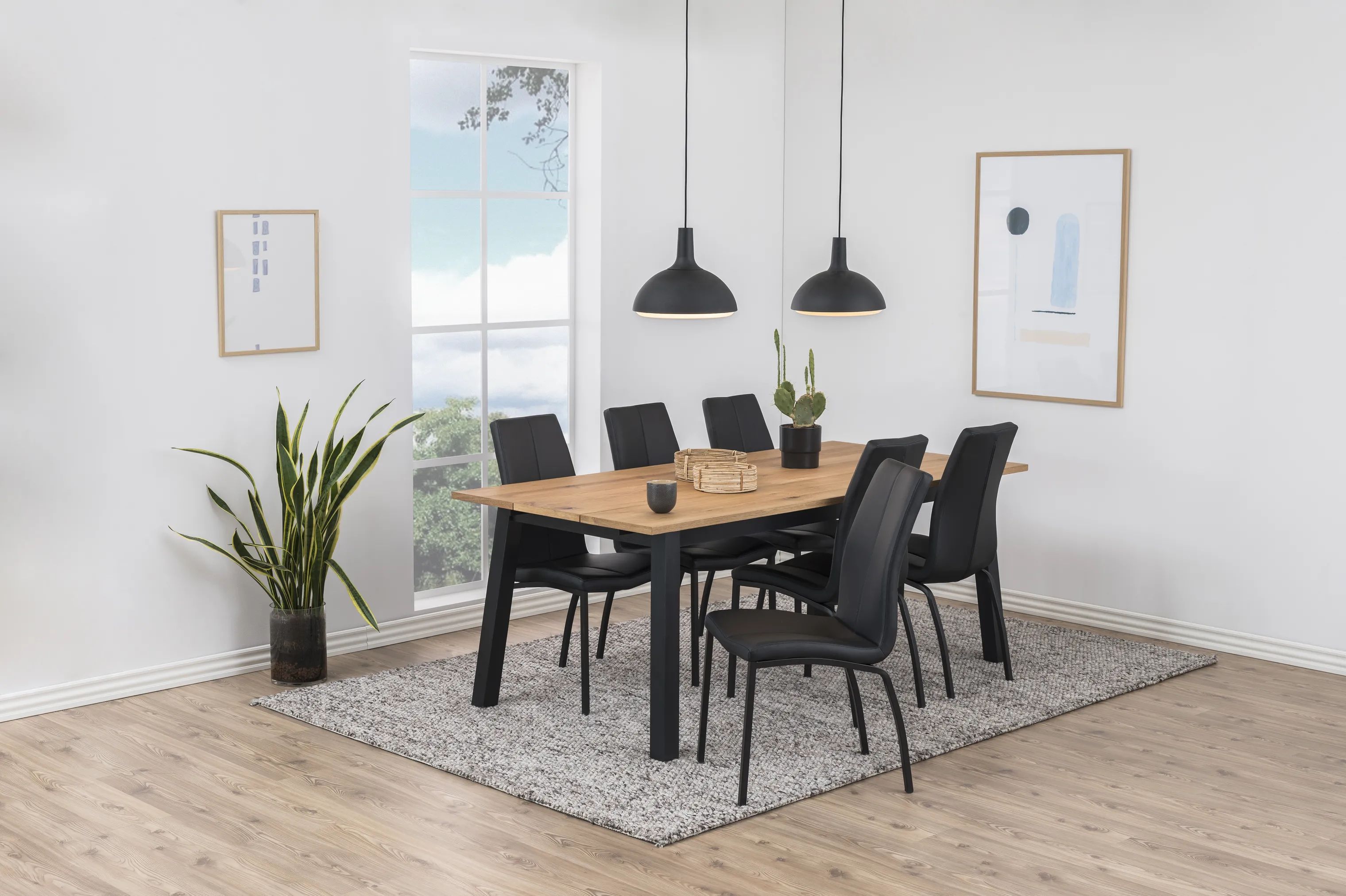 CASA Living Spisebordsstole Asama Spisebordsstol - 4 stk. i Mat sort, 6
