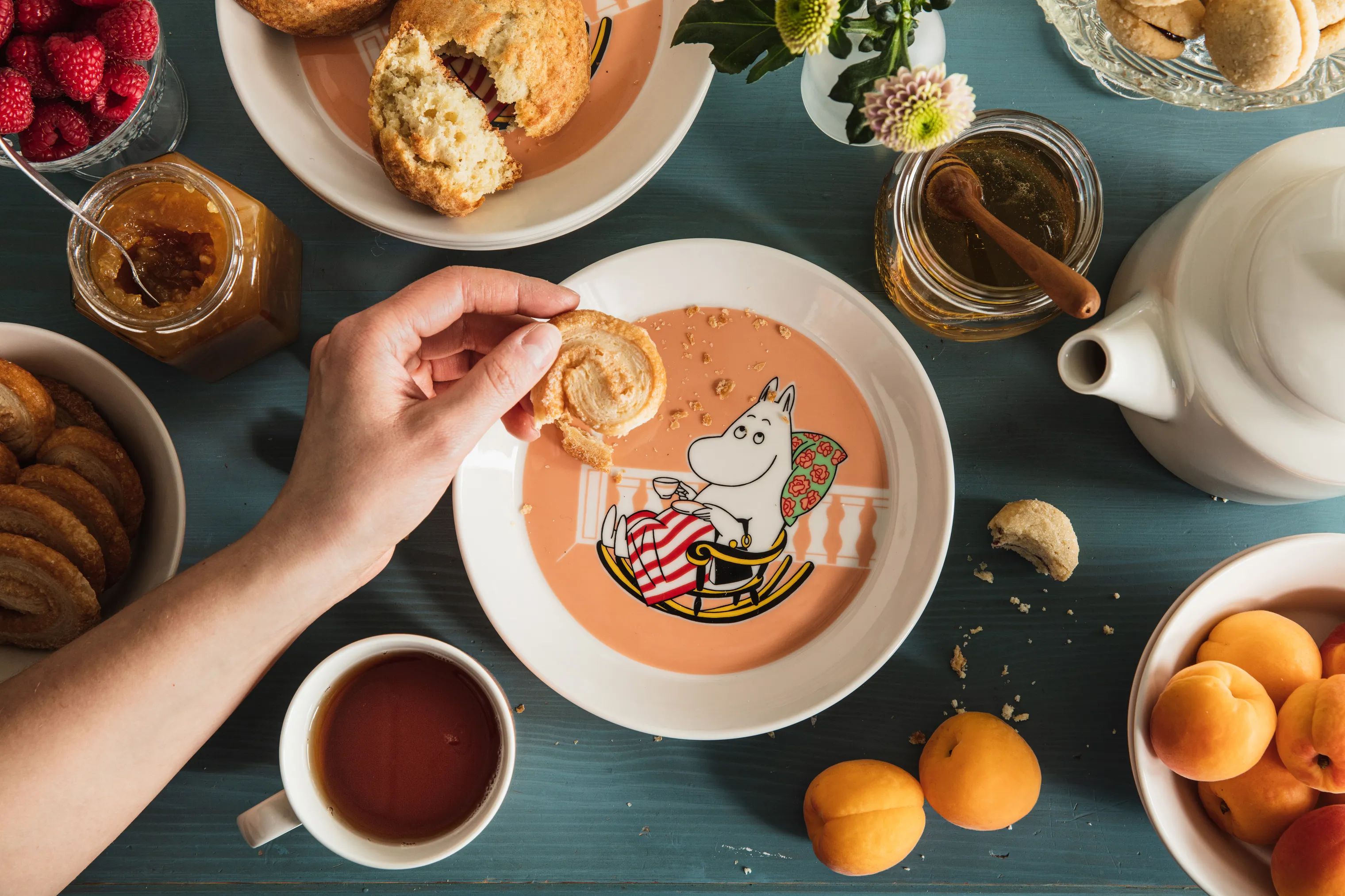 Moomin Arabia Frokosttallerkener Ferieklar Tallerken - Mumimor i Marmelade Mumi, 2