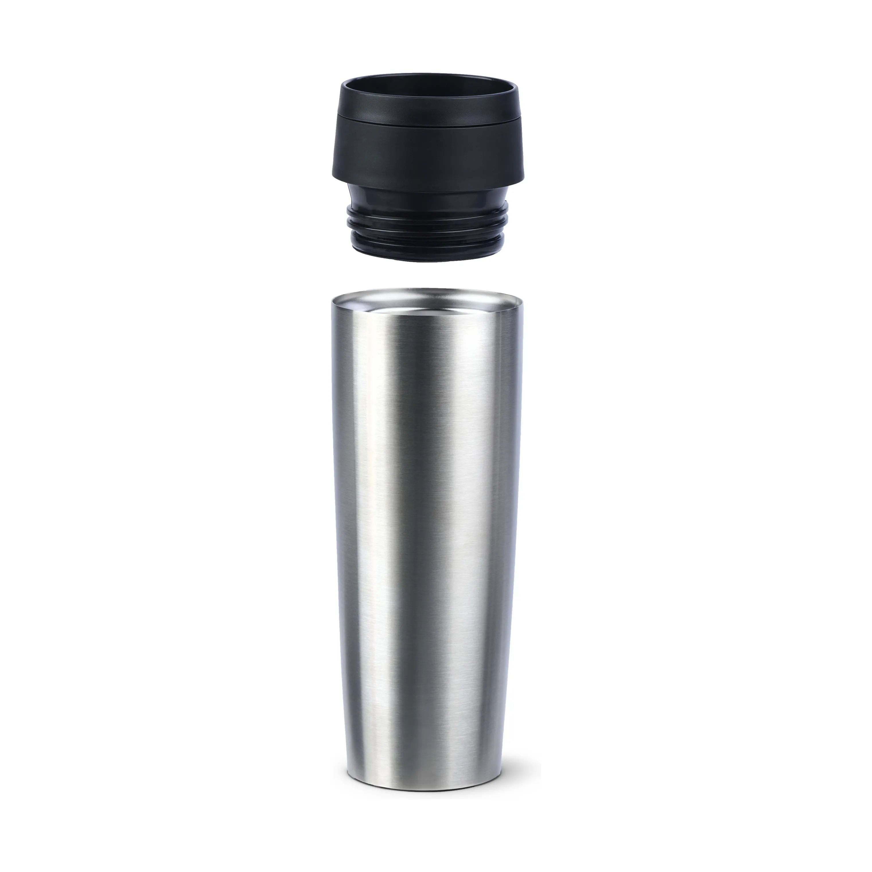 Emsa To go kopper To Go To-Go Classic Rejsekrus i Brushed stainless steel;Black, 0.5 L, 4