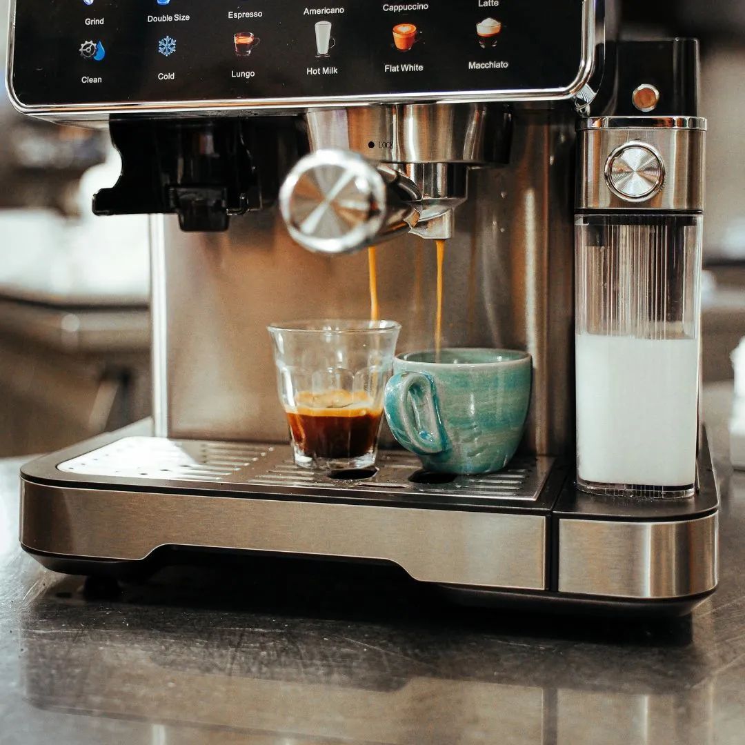Casper Sobczyk Espressomaskiner Espressomaskine i Stål/sort, 4