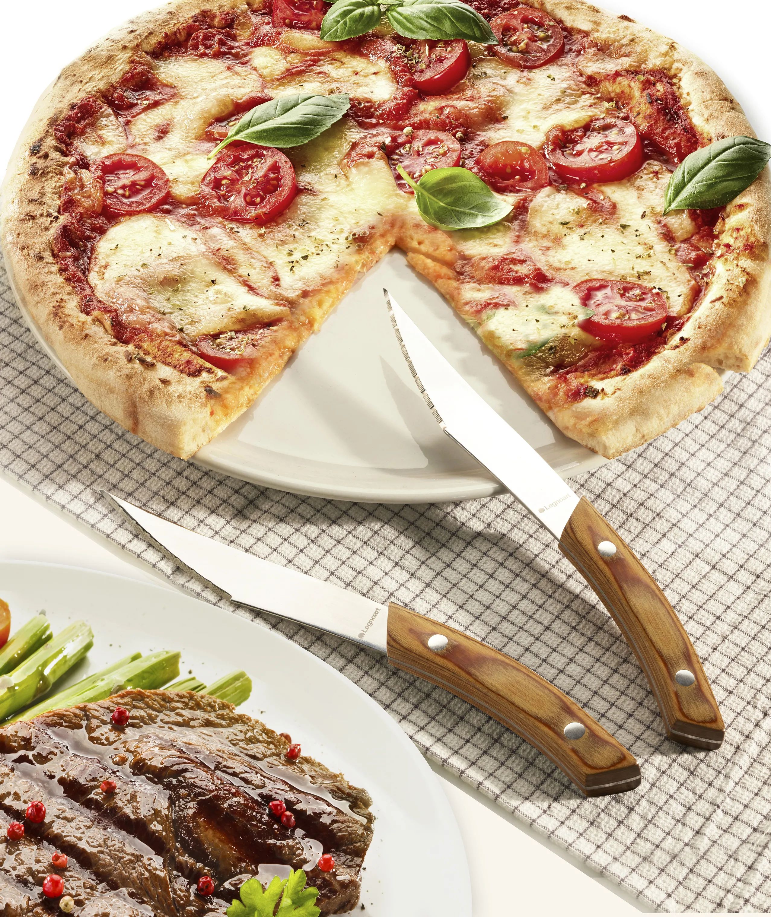 Legnoart Steakknive Napoli Pizza og steakknive - 4 stk. i Lys, 2