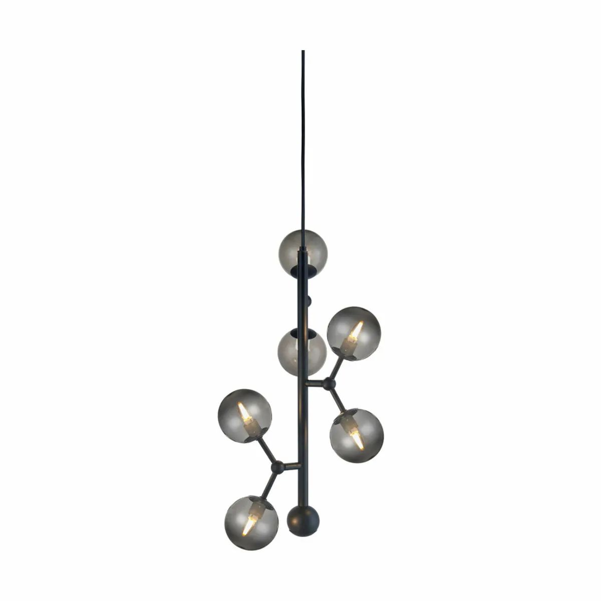 Halo Design Pendler Atom Vertical Pendel i Smoke, 1