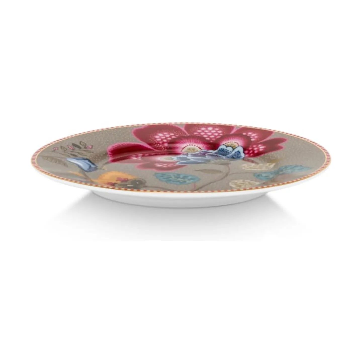PIP Studio Kage- og desserttallerkener Blooming Tales Tallerken i Khaki, 17 cm, 3