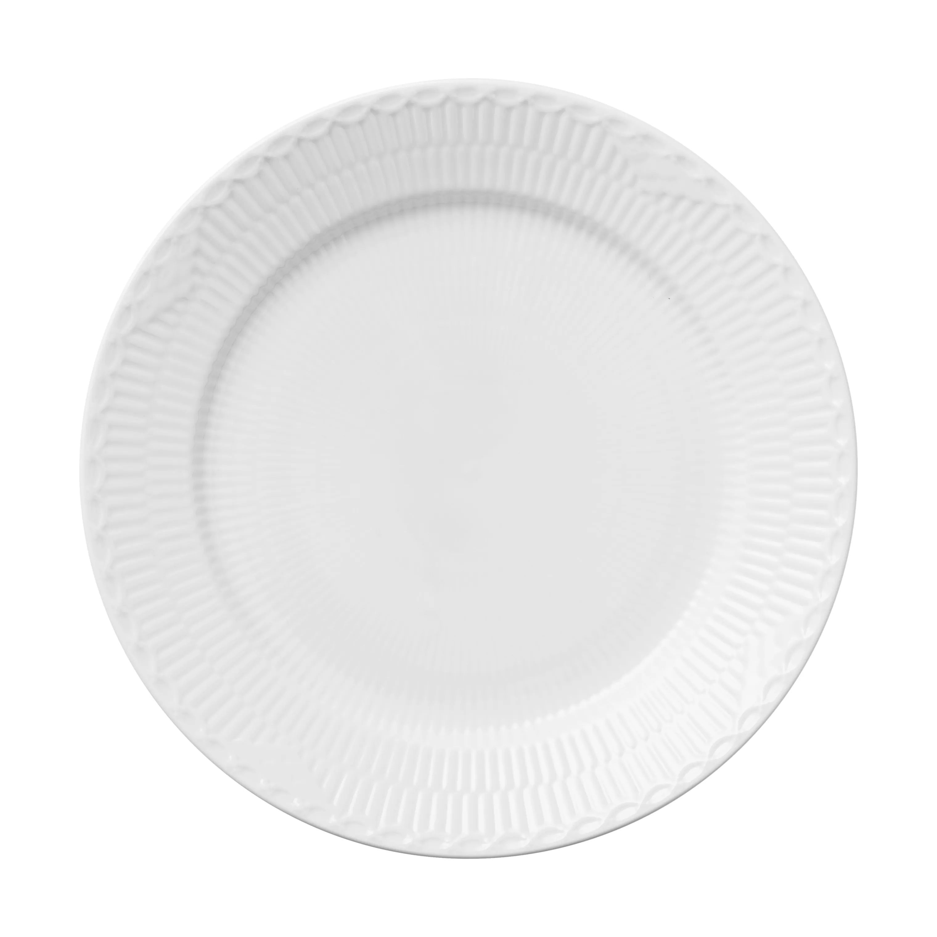 Royal Copenhagen Middagstallerkener Hvid Halvblonde Middagstallerken i Hvid, 27 cm, 1