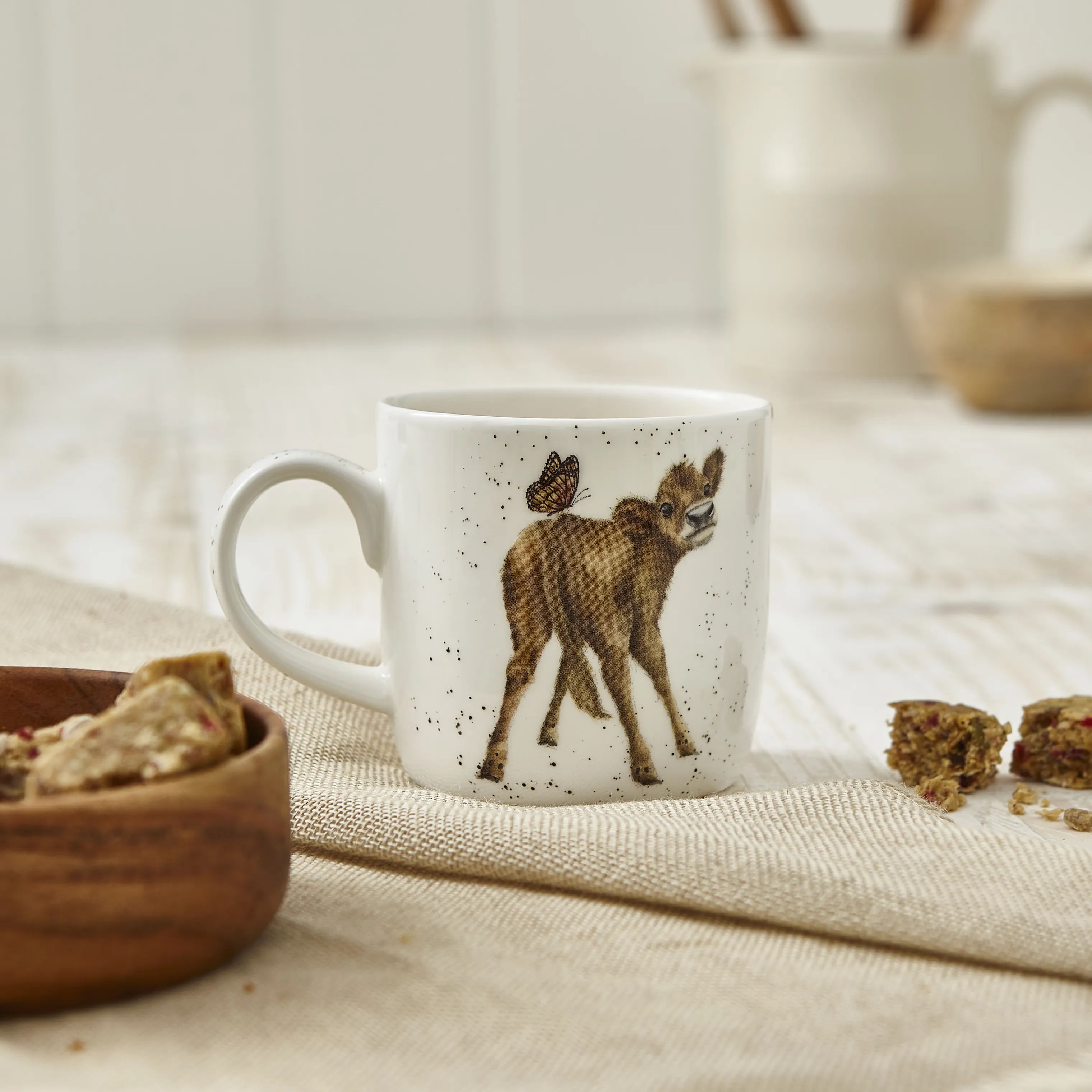 Royal Worcester Krus og kopper med hank Wrendale Krus - Bessie i Bessie ko, 3