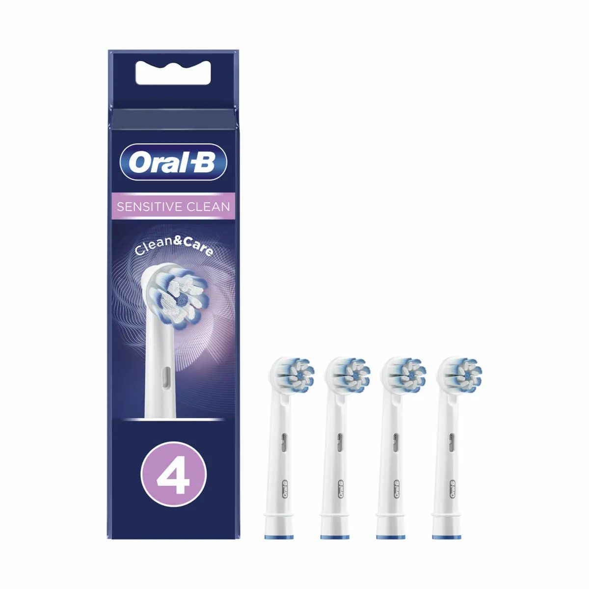 Oral-B Tandbørstehoveder Sensitive Clean Tandbørstehoved - 4 stk. i Hvid, 1
