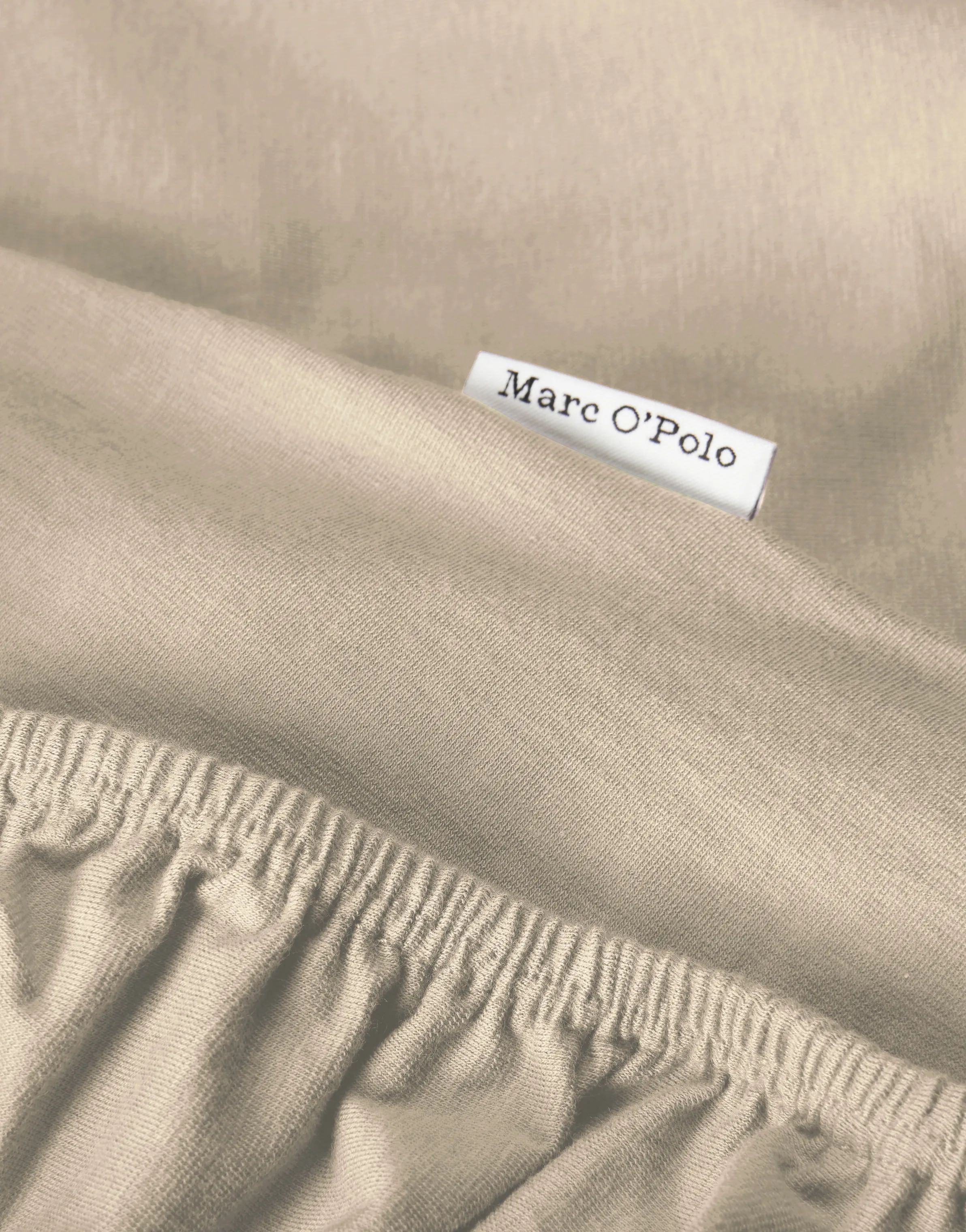 Marc O'Polo Lagner Premium Organic Jersey Boxlagen i Dark sand, 180/200 x 200/220 cm, 4
