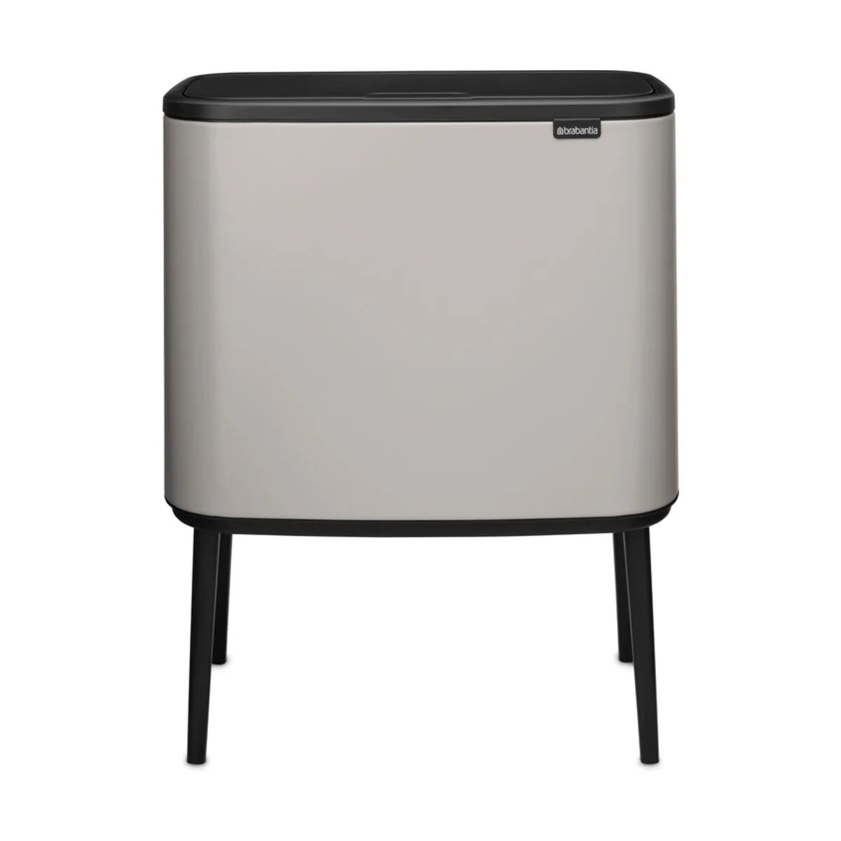 Brabantia Spande uden pedal Bo Touch affaldsspand i Soft Grey, 3 x 11 liter, 1