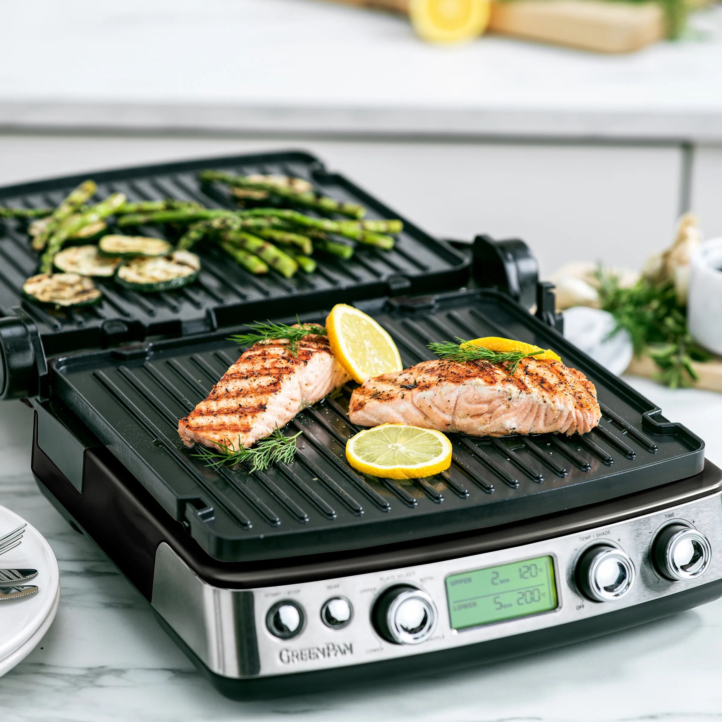 Greenpan Bordgrill Elite Kontaktgrill i Black, 6
