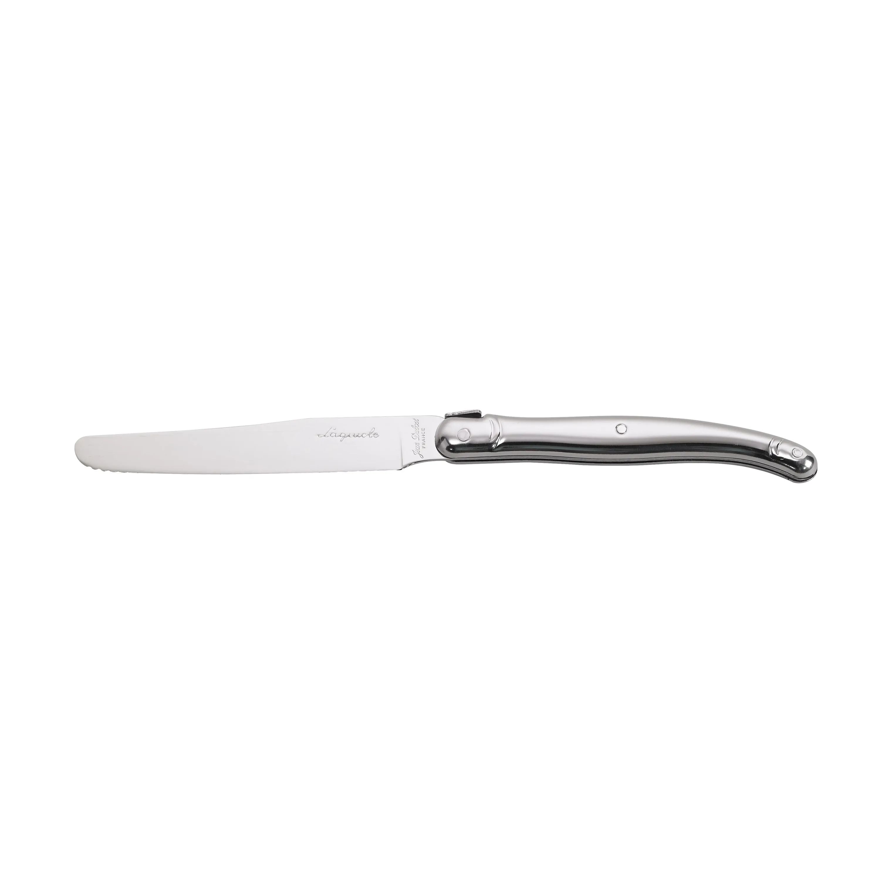 Jean Dubost Bordknive Laguiole Kniv i Sølvfarvet, 23,5 cm, 1