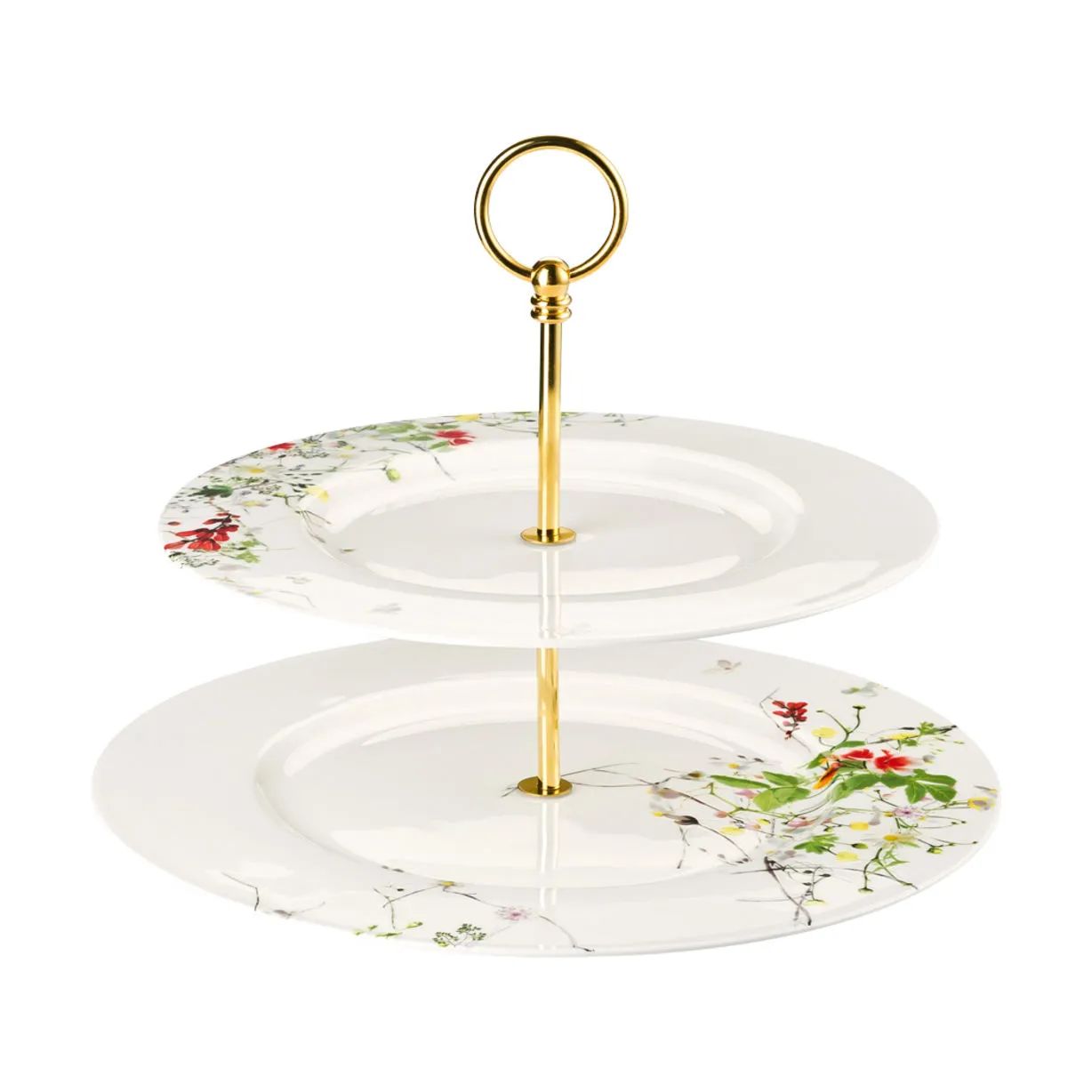 Rosenthal Etagere Brillance Fleurs Sauvages Étagère i Hvid / Multifarvet, 1