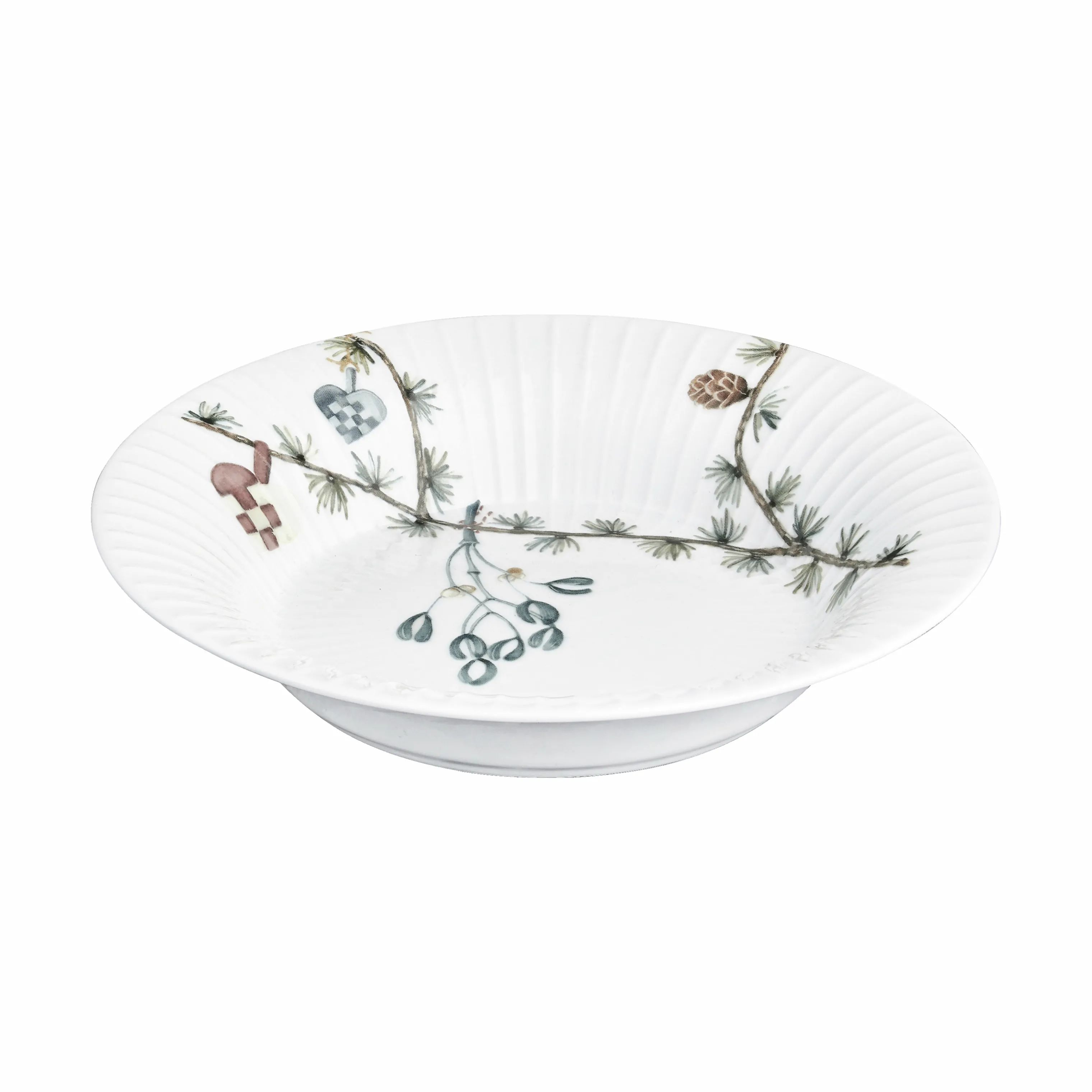 Kähler Dybe tallerkener Hammershøi Jul Dyb Tallerken i Hvid, 21 cm, 1