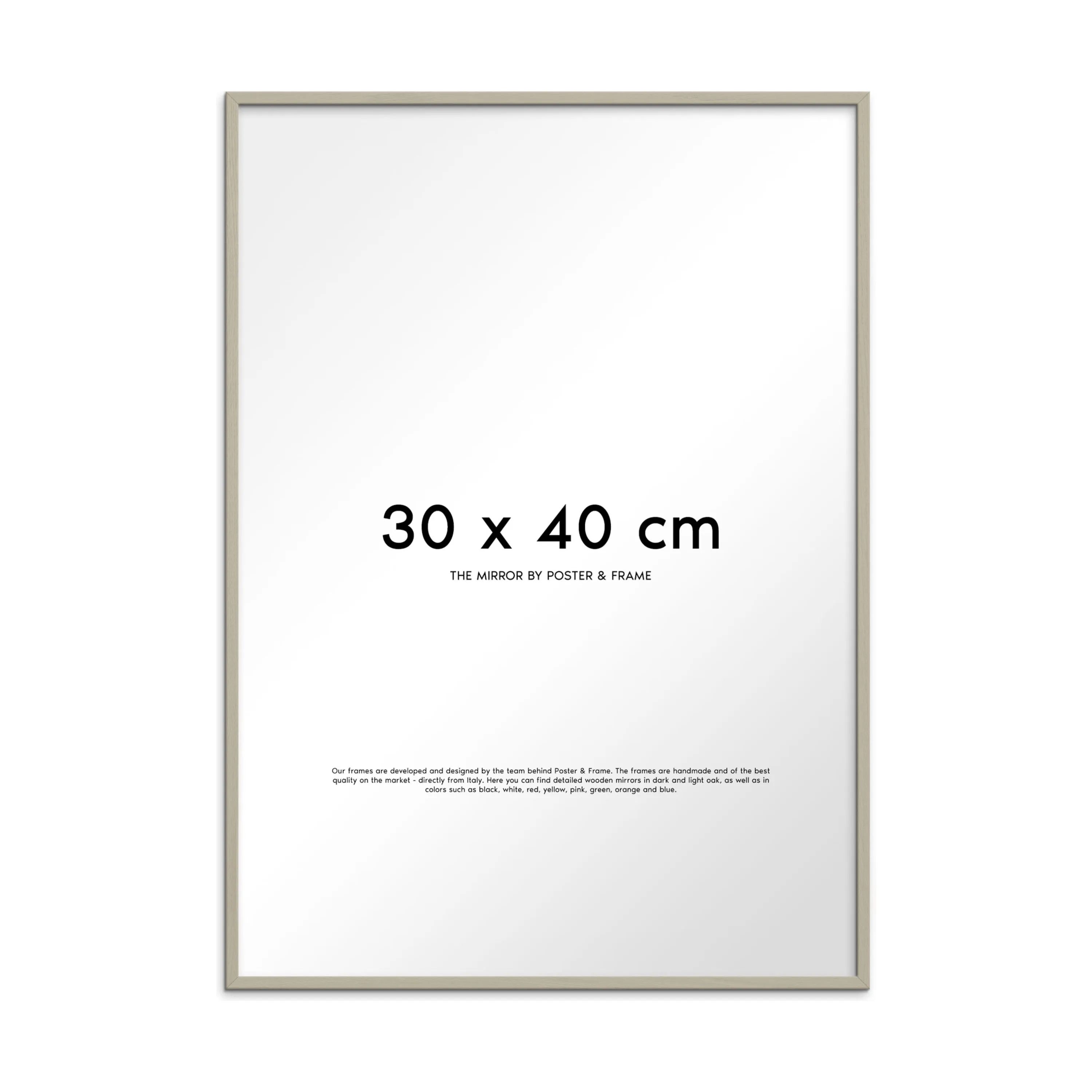 Poster&Frame Spejle Spejl i Cashmere, B30 x L40 cm, 1