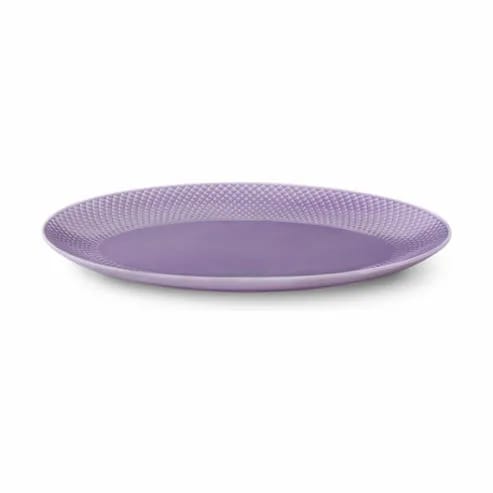 Lyngby Porcelæn Serveringsfade Rhombe Color Serveringsfad i Lys lilla, B26,5 x L35 cm, 3