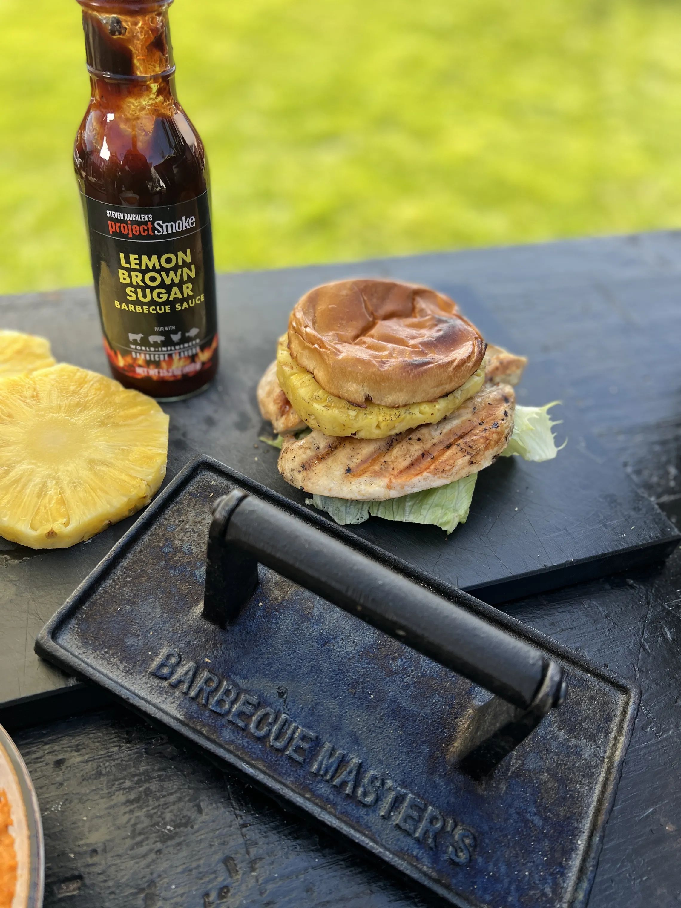 Barbecue Masters Grillredskaber Støbejerns Grillpresser i Sort, 1