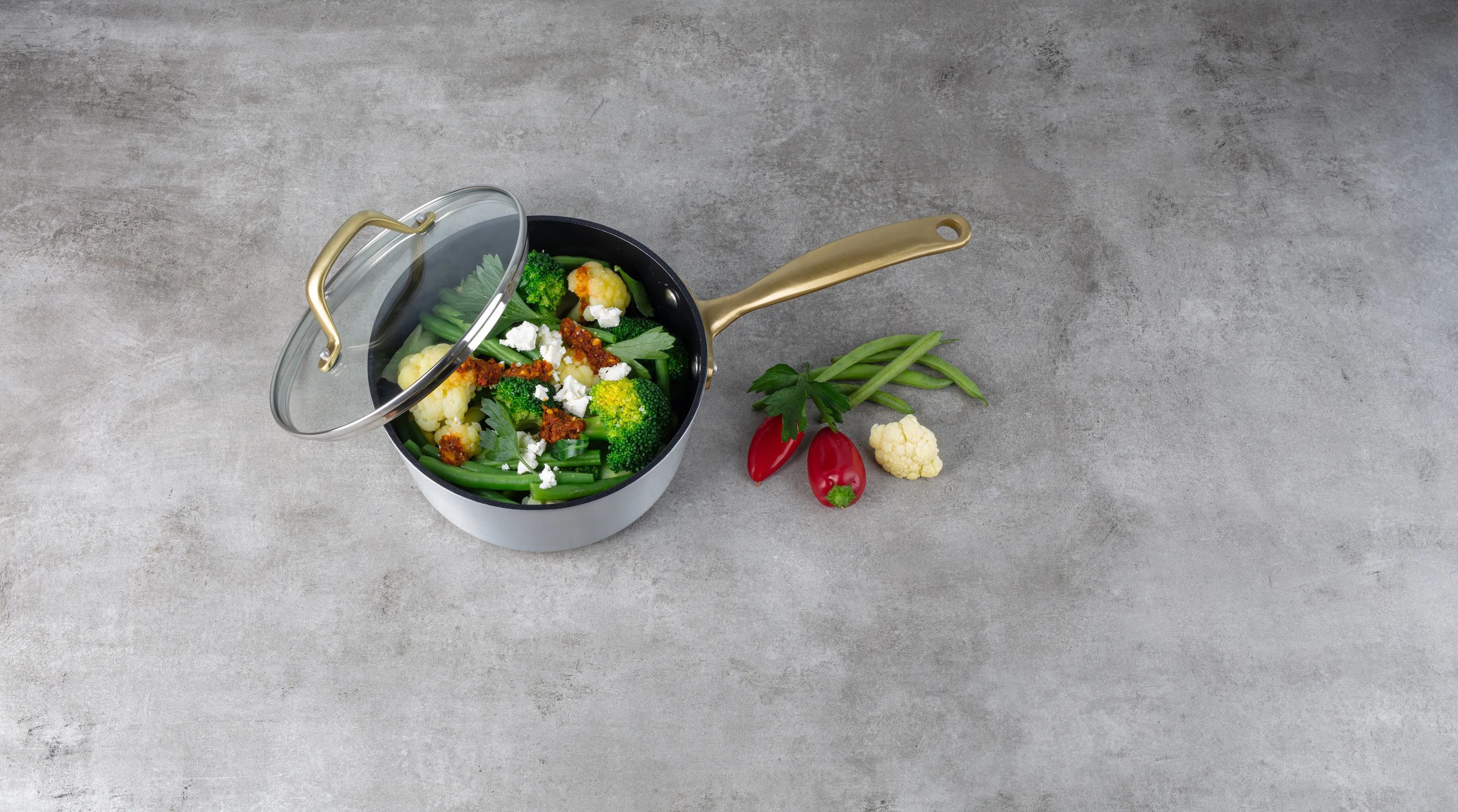 Cook & Baker Kasseroller Premium Kasserolle med låg i Grå, 3