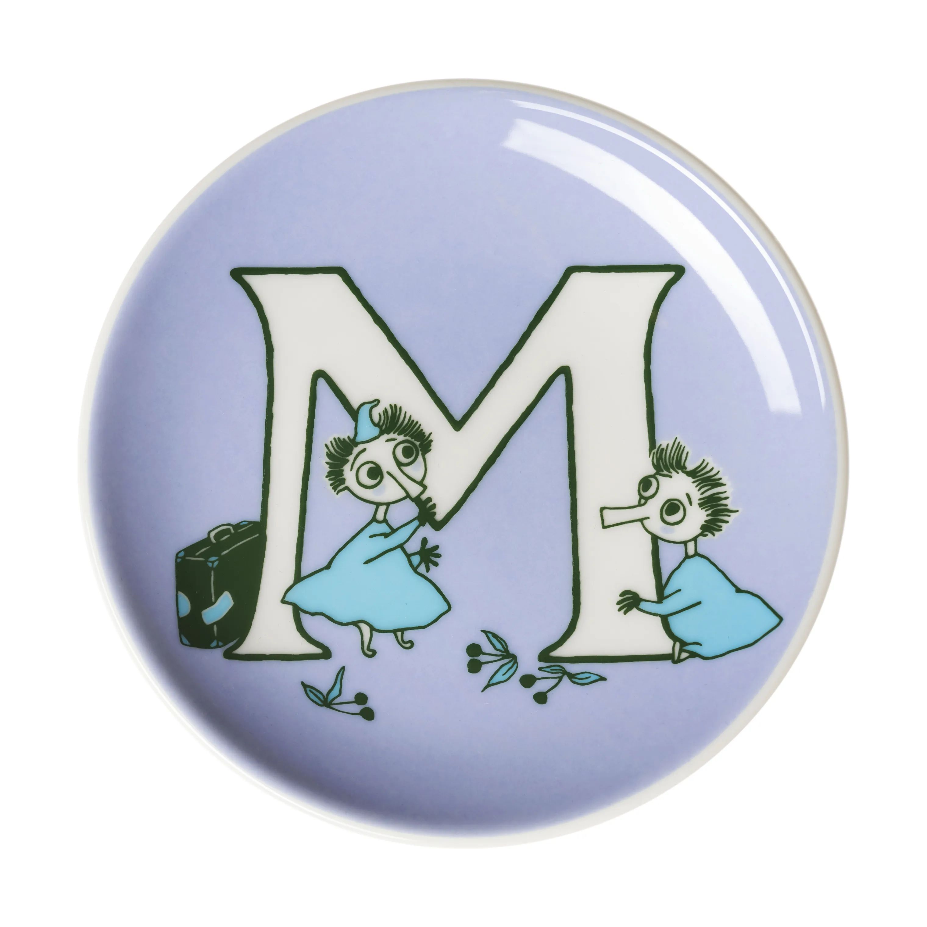 Moomin Arabia Kagetallerkener Arabia Service ABC Tallerken - M i M, 1