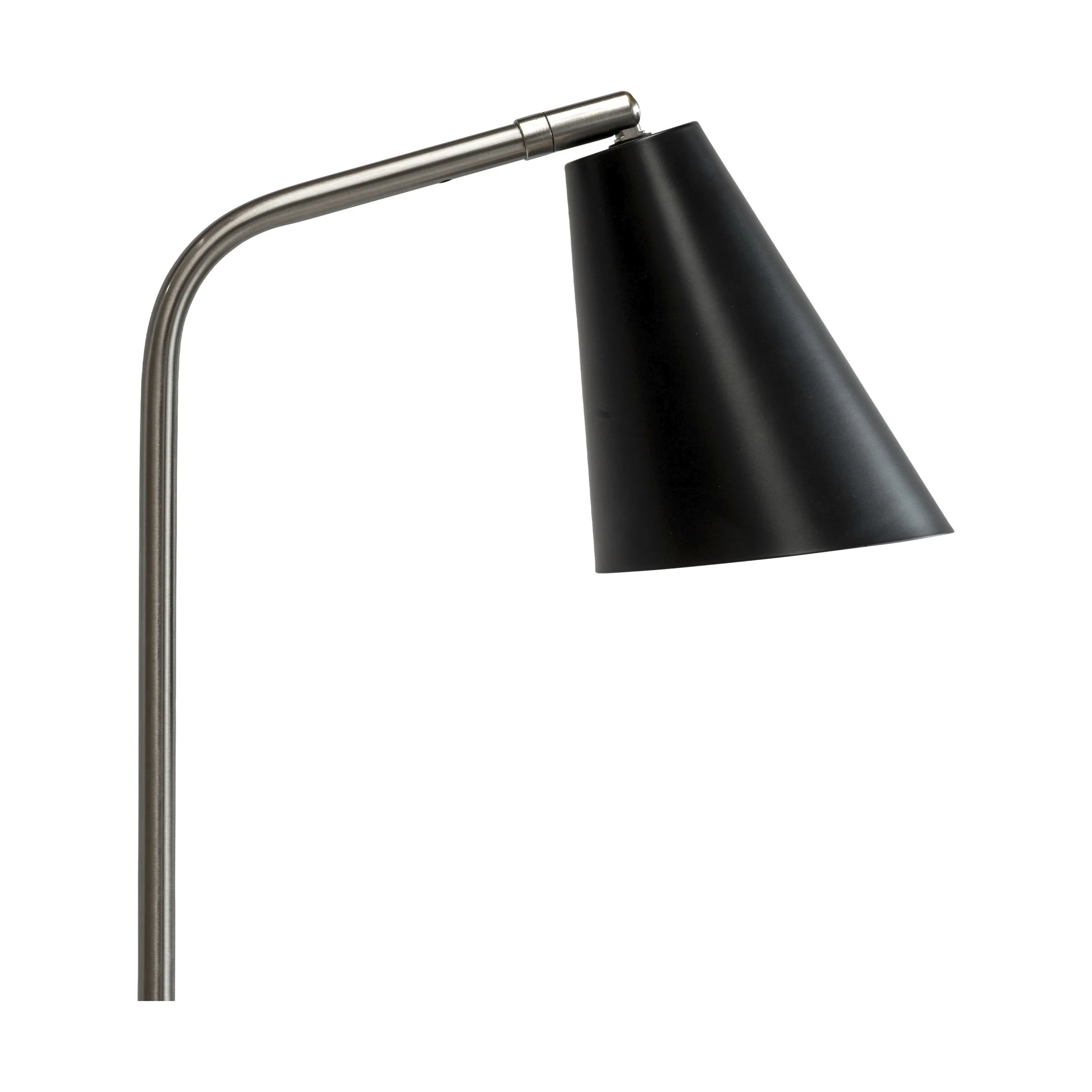 Dyberg Larsen Gulvlamper Oswald Gulvlampe i Sort/ Børstet stål, 3