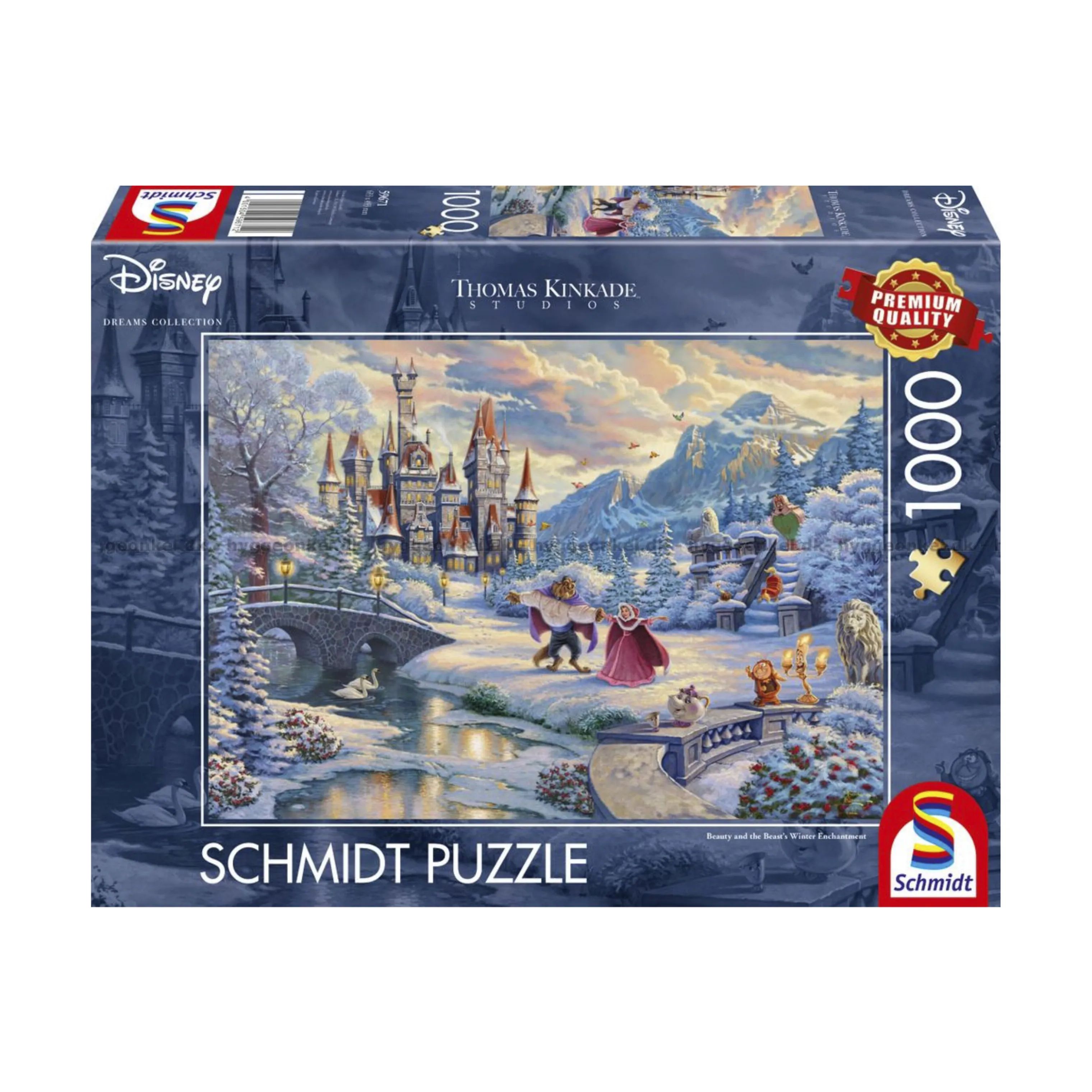 Spilbræt Puslespil Puzzle - Disney Skønheden & Udyret - Vinter i Disney Skønheden & Udyret - Vinter, 1