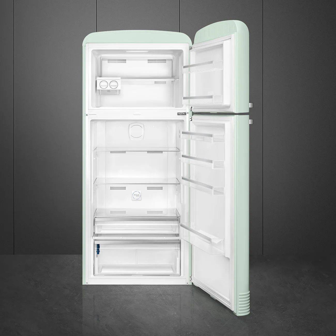 Smeg Køleskabe 50's Style Kølefryseskab i Pastelbgrøn, 2