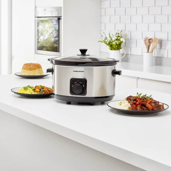 Morphy Richards Slow Cooker 3 programmer Inkl. keramisk gryde på