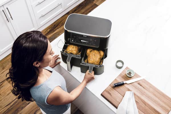 Max Dual Airfryer m. termometer, sort, large