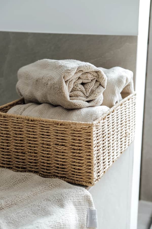 Håndklæde, beige, large