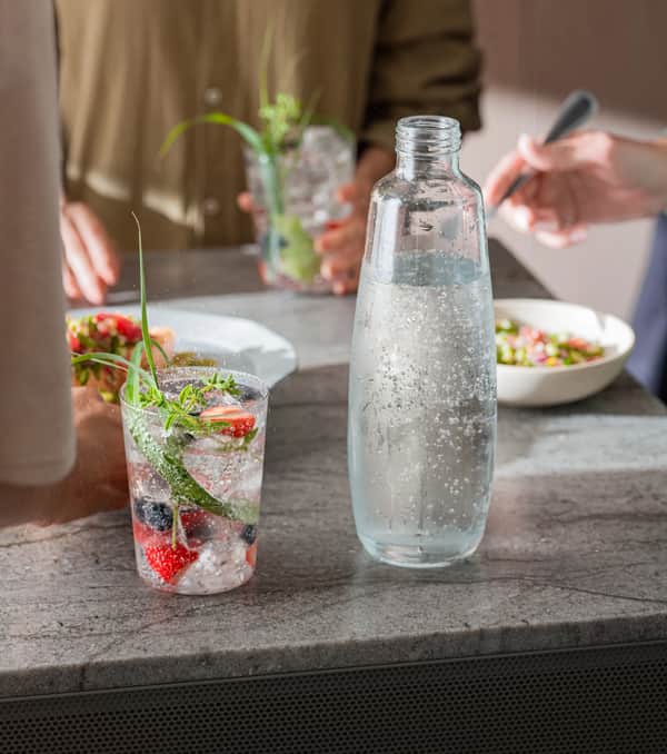 SodaStream DUO Flaske 1 liter Glas Klar Imerco