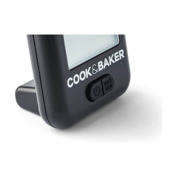 Køleskabstermometer, sort, large
