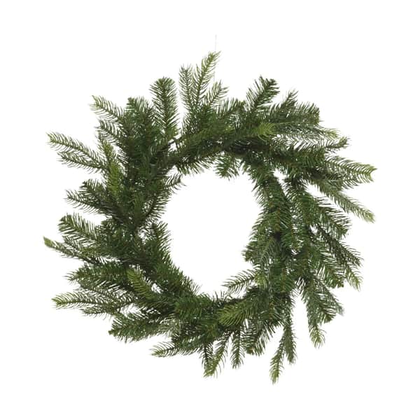 Grandis Fir Kunstig Krans, grøn, large