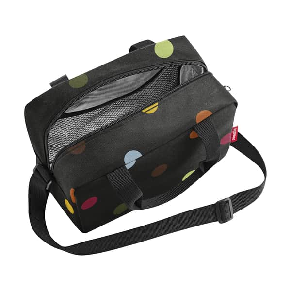 Coolerbag To-Go, sort med prikker, large