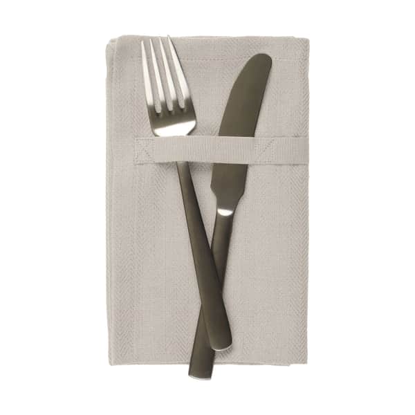 Stofserviet- 4 stk., beige, large