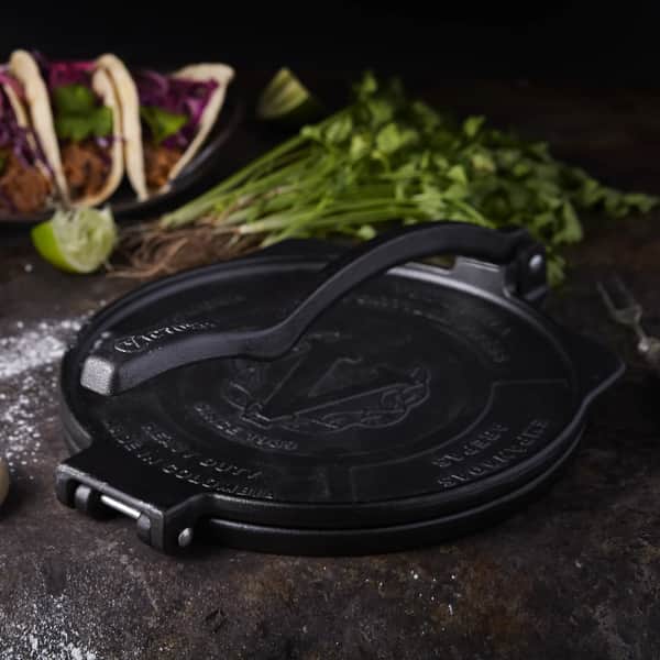 Tortillapresser, sort, large