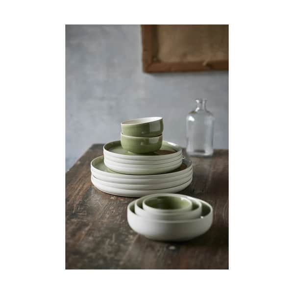 North Skål, matte white/shiny moss, large
