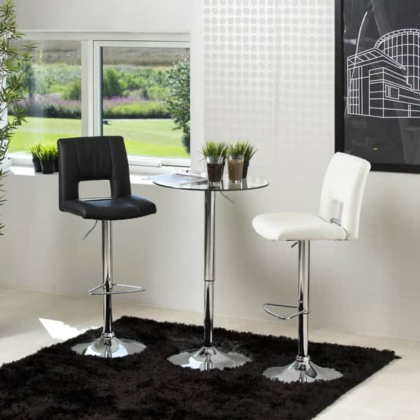 Sylvia Barstol - 2 stk., hvid, large