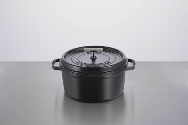 La Cocotte, sort/sølvfarvet, large