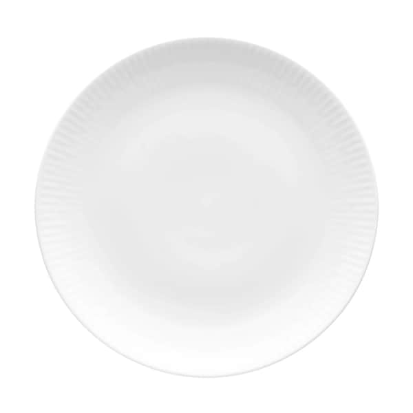 Relief Frokosttallerken - 4 stk., hvid, large