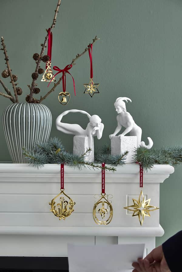 CC 24 Juleuro - 3 stk., guld, large