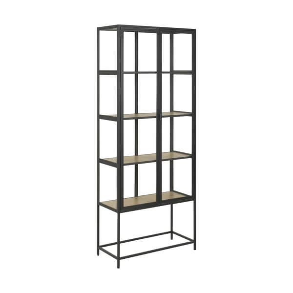 Seaford Vitrine, sort/natur, large