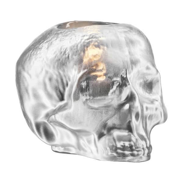 Still Life Skull Lysestage, sølv, large