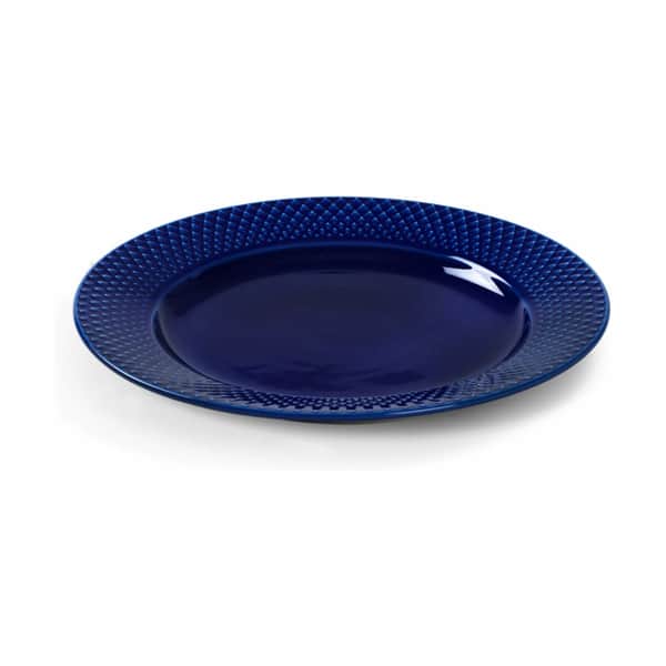 Rhombe Frokosttallerken, blå, large